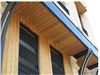 The facade design and landscaping