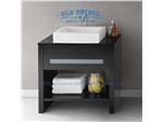 Hotel corner vanity bases with wood legs